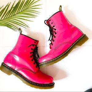 Dr Martens | hot pink 1460 lace up boot